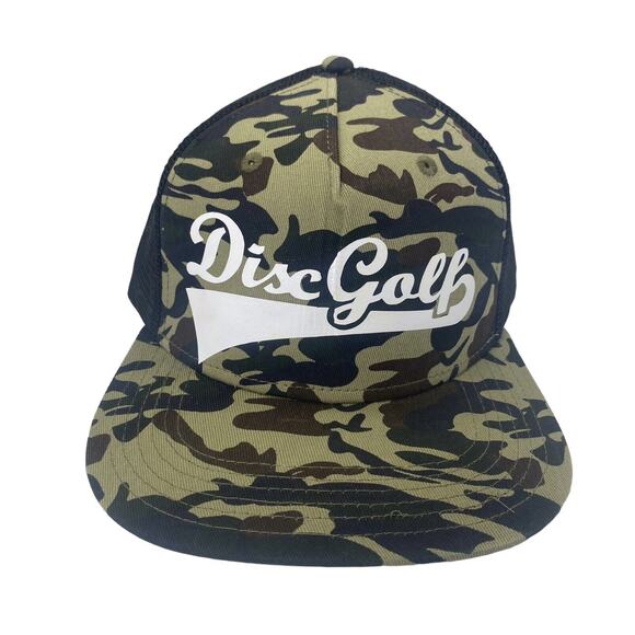 Disc Golf DISCGOLF BASEBALL Logo Hat Trucker Cap Snap Back Disc Golf Vinyl Logo - Picture 1 of 12